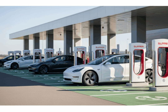 Tesla Supercharger Belegung in Google Maps sichtbar